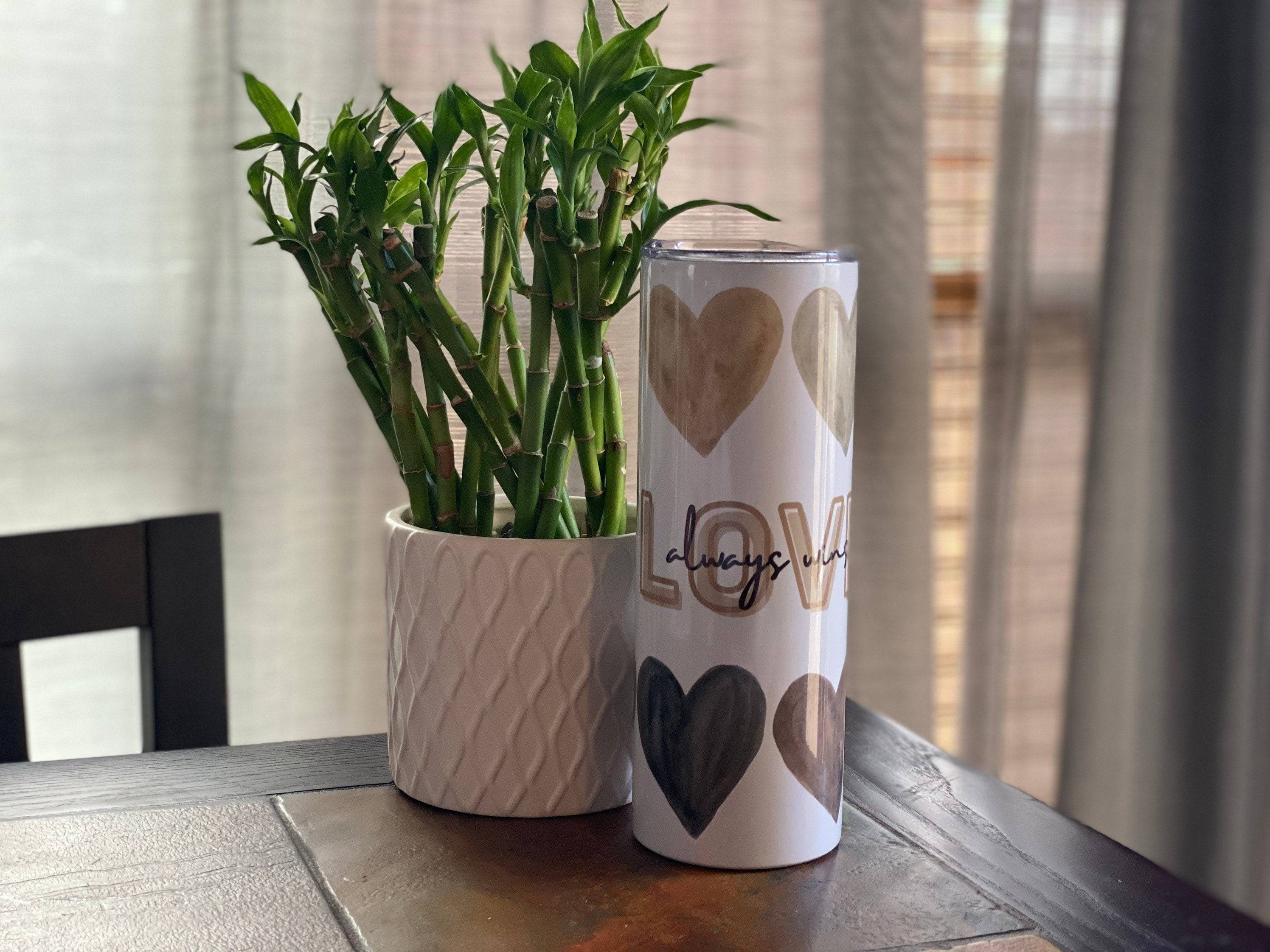 Unity Hearts Tumbler / Beauty Has no Skintone Tumbler / Water Color Hearts / Melanin Tumbler